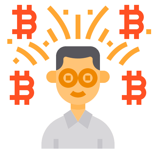 Rich bitcoin rich millionaire icon Rich bitcoin rich millionaire icon