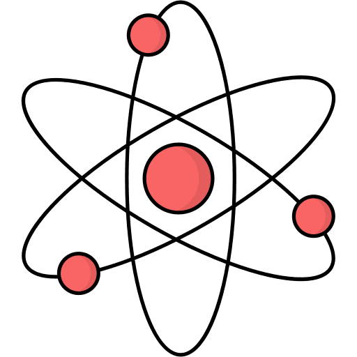Atom electron atom atomic icon