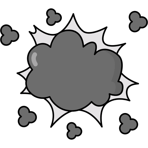 Explosion bombs miscellaneous smoke icon