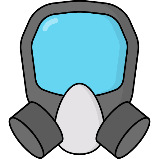 Gas mask safety protection gas mask icon