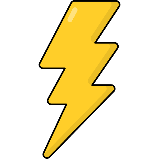 Lightning bolt thunder weather lightning icon