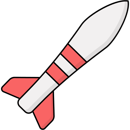 Missile weapons airforce security icon