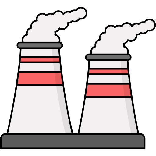 Nuclear plant contamination plant nuclear icon
