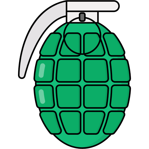 Grenade radiation bomb weapon icon
