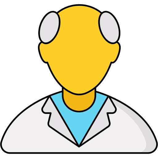 Scientist researcher professions and jobs scientist laboratory icon