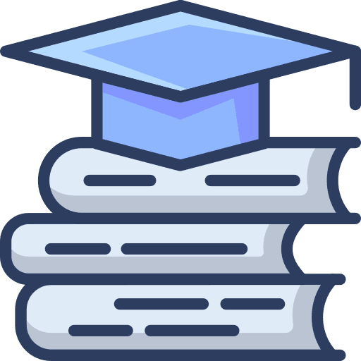 Graduation graduation hat study book icon