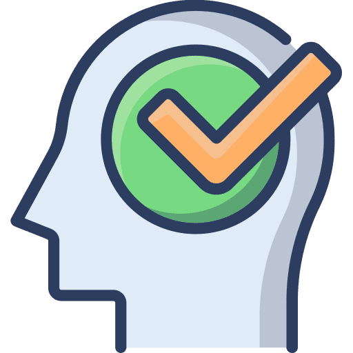 Human head nervous system education medical icon