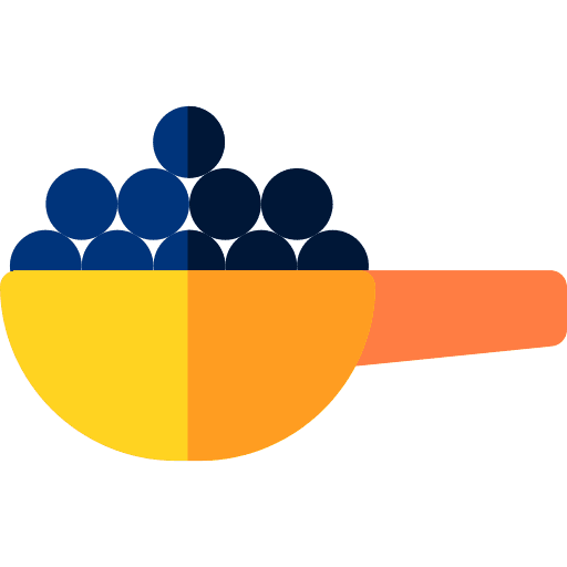 Caviar fish eggs spoon icon