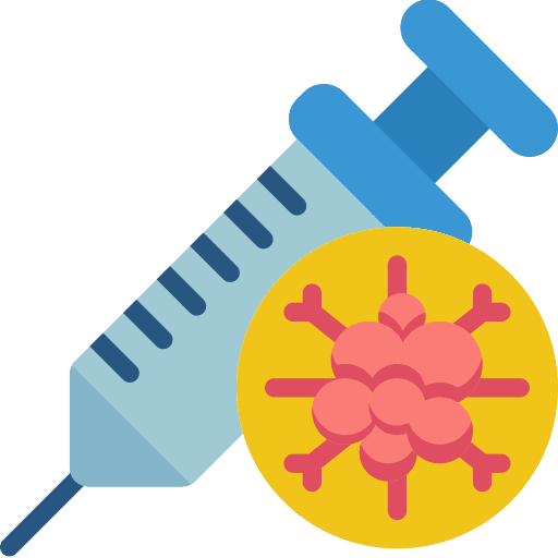 Injection vaccine experimental anesthesia icon