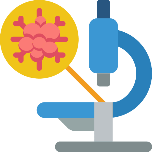 Microscope observation cure microscope icon