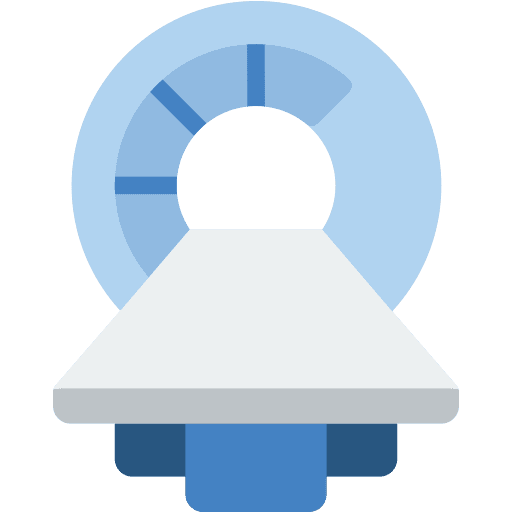 Mri ct scan healthcare and medical scanner icon