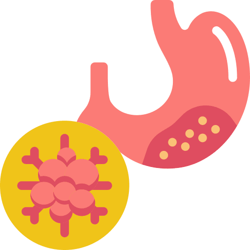 Stomach anatomy cancer healthcare and medical icon