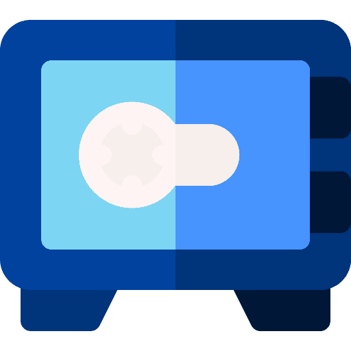 Strongbox business and finance banking security icon Strongbox business and finance banking security icon