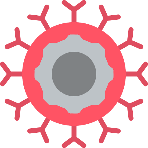 Cancer settings gear medical icon