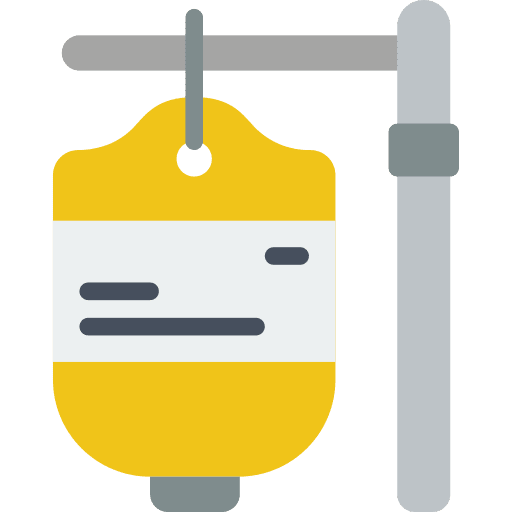 Iv bag illness therapy hospital icon