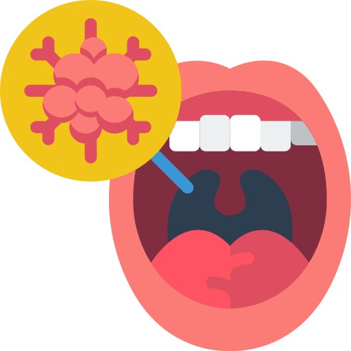Mouth mouth health cell icon