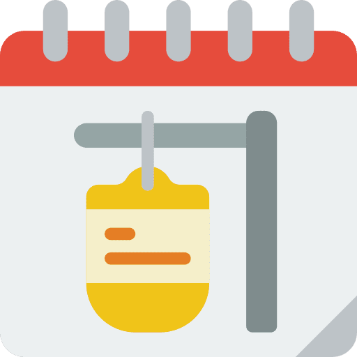 Calendar hospital date therapy icon