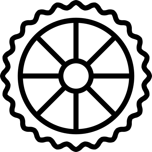 Rotelle rotelle food and restaurant wheel icon