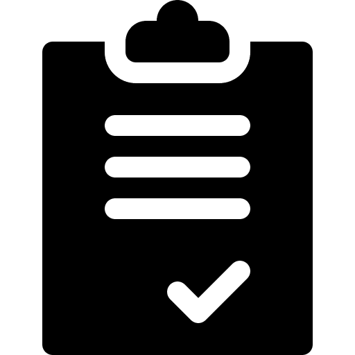 Completed task check conclusion tick icon