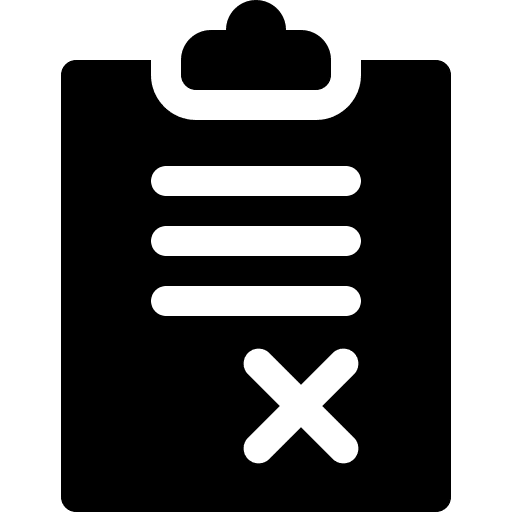 Error report warning file icon Error report warning file icon