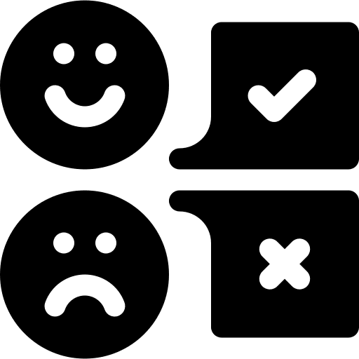 Survey communications client customer icon