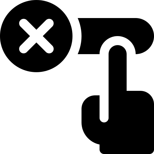 No no survey communications icon No no survey communications icon