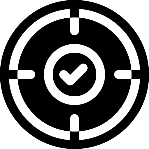 Target approval target aim icon Target approval target aim icon