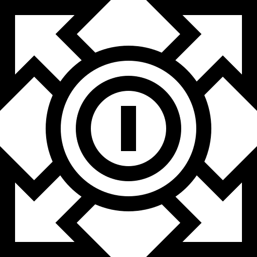 Diversification business and finance coin diversification icon