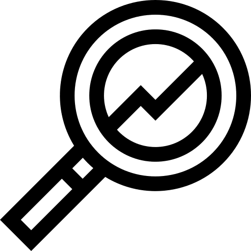 Research business search analysis icon