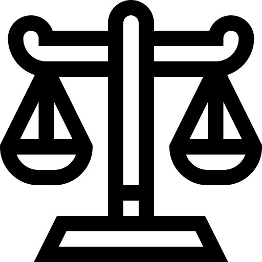 Balance scale truth comparison balance scale icon