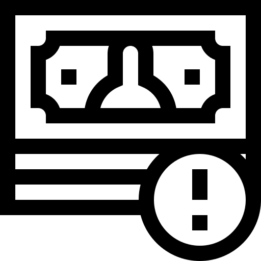 Financial business and finance cash dangerous icon