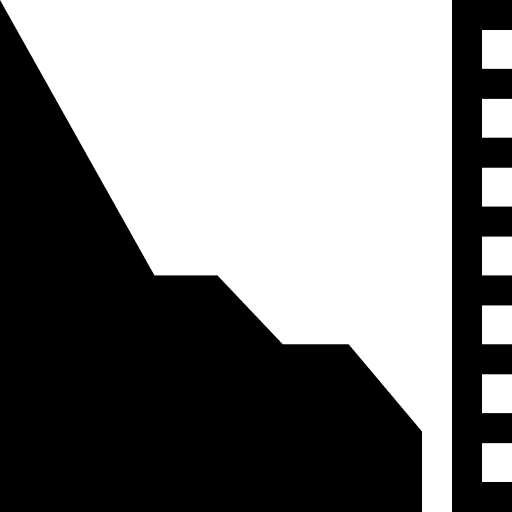 Stock market down analysis stats icon
