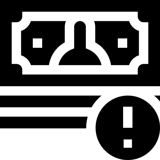 Financial business and finance risk danger icon Financial business and finance risk danger icon