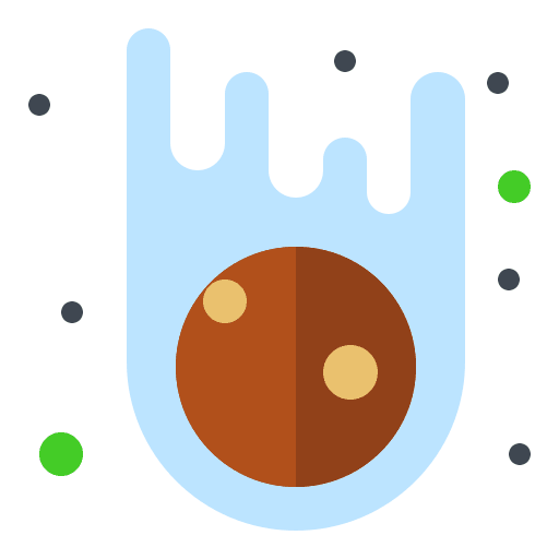 Asteroids comet miscellaneous meteor icon Asteroids comet miscellaneous meteor icon