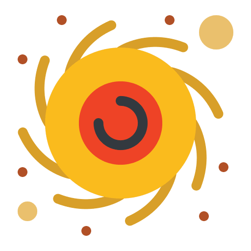 Black hole miscellaneous science gravity icon