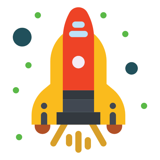 Rocket flame rocket rocket launch icon