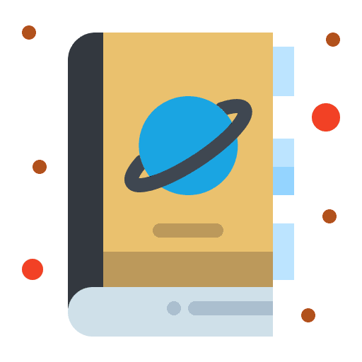Book sci fi study school icon Book sci fi study school icon
