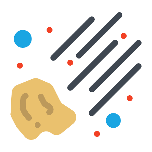 Meteor falling asteroid miscellaneous icon Meteor falling asteroid miscellaneous icon