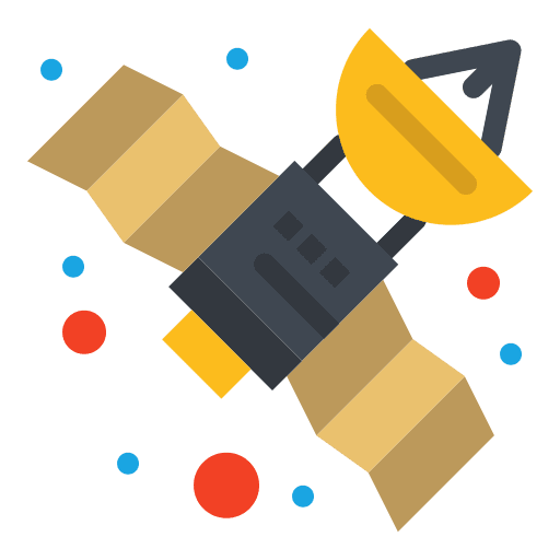 Satellite space station satellite technology icon Satellite space station satellite technology icon