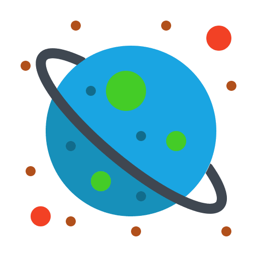 Universe solar system saturn space icon Universe solar system saturn space icon