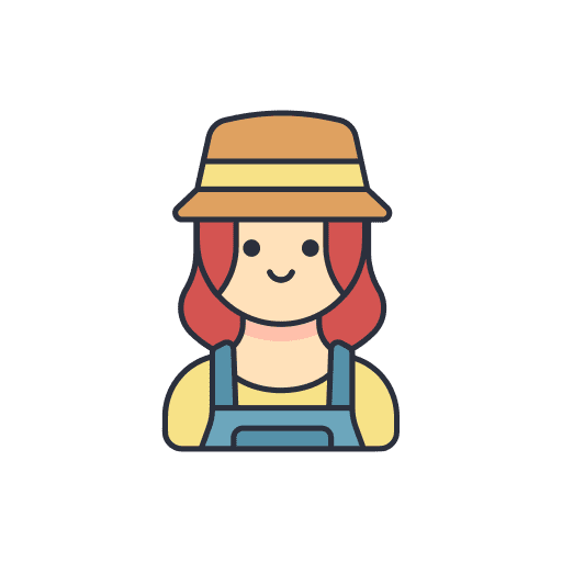 Farmer avatar profile profession icon