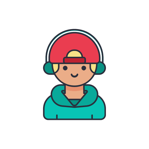 Gamer boy profile user icon