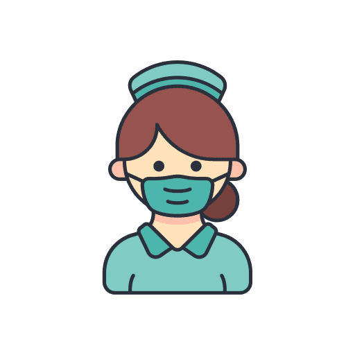 Nurse profession profile medical assistance icon Nurse profession profile medical assistance icon