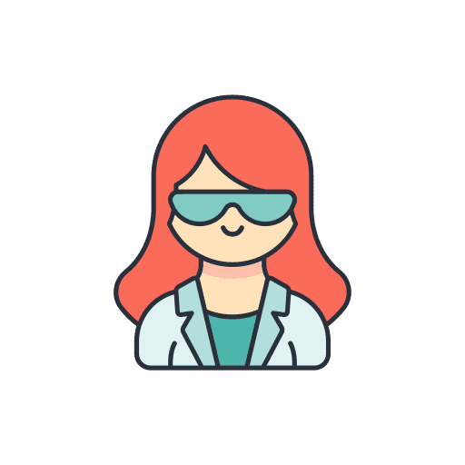 Scientist profession avatar scientific icon Scientist profession avatar scientific icon