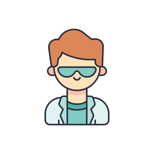 Scientist profession job profile icon Scientist profession job profile icon