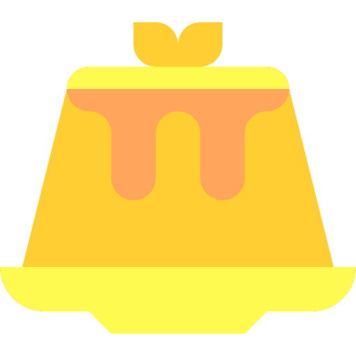 Pudding bakery recipe bakery shop icon