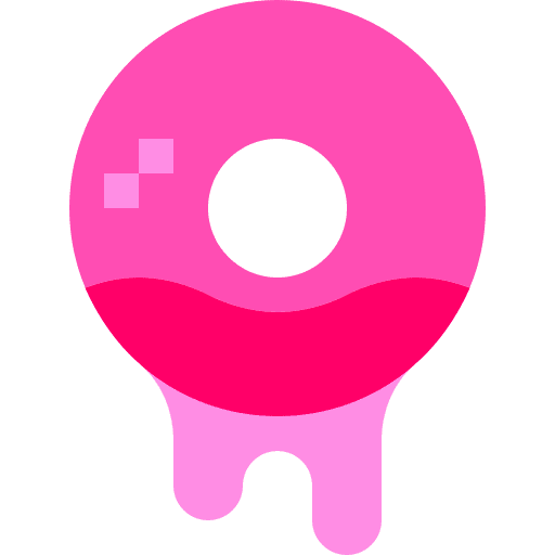 Donut snacks bakery fast food icon