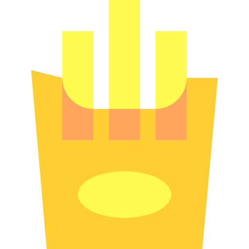 French fries fast food food fries icon French fries fast food food fries icon