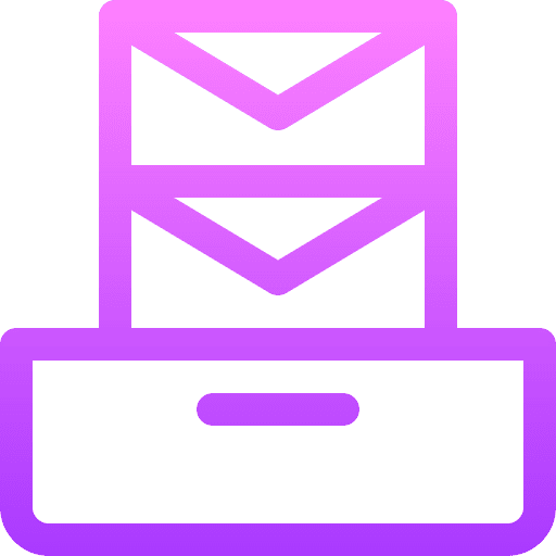 Archive file envelope interface icon