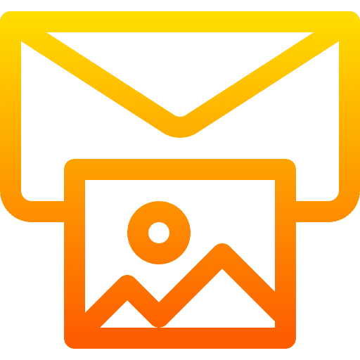 Mail communications landscape mail icon Mail communications landscape mail icon